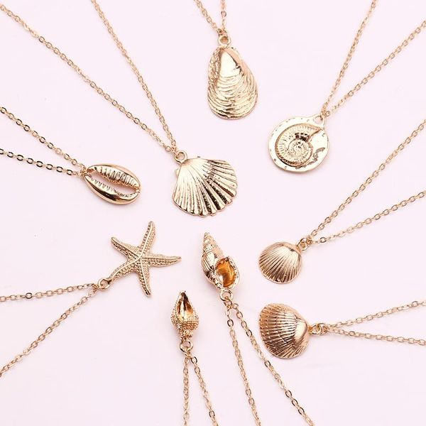 pendant necklaces 2021 fashion gold multi layer necklace for women shell choker & pendants female ocean jewelry, Silver
pendant necklaces 2021 fashion gold multi layer necklace for women shell choker & pendants female ocean jewelry, Silver