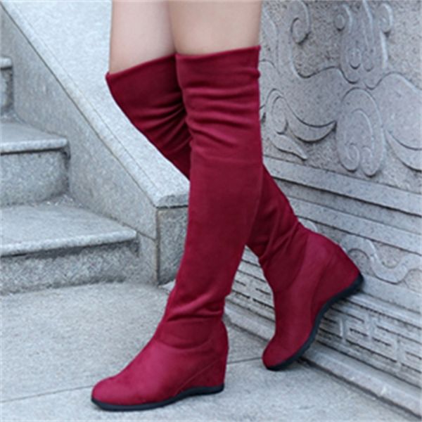 2021 new women's ladies fashion flat bottom on knee thigh high suede long boots u9re, Black
2021 new women's ladies fashion flat bottom on knee thigh high suede long boots u9re, Black