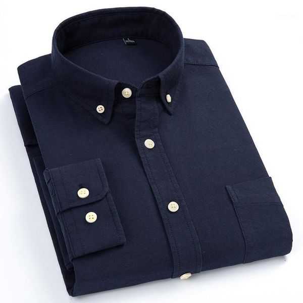 men's solid oxford casual long sleeve cotton shirts patch single front pocket standard-fit button-down basic dress shirt1, White;black
men's solid oxford casual long sleeve cotton shirts patch single front pocket standard-fit button-down basic dress shirt1, White;black