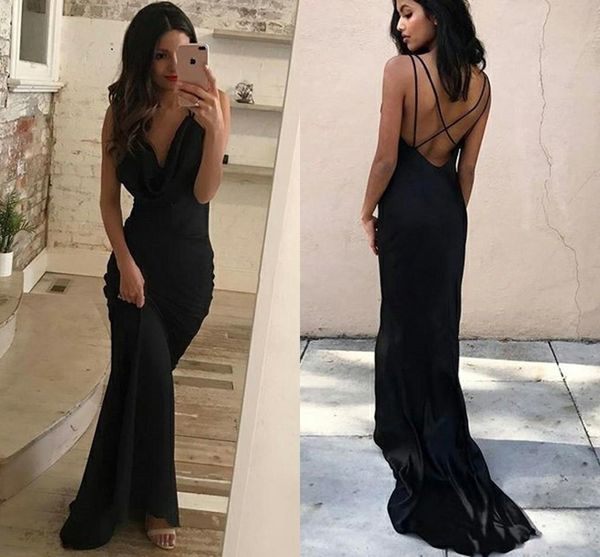black mermaid prom dresses deep v-neck criss corss back sweep train evening dress wear party gowns vestidos de fiesta p185
black mermaid prom dresses deep v-neck criss corss back sweep train evening dress wear party gowns vestidos de fiesta p185
