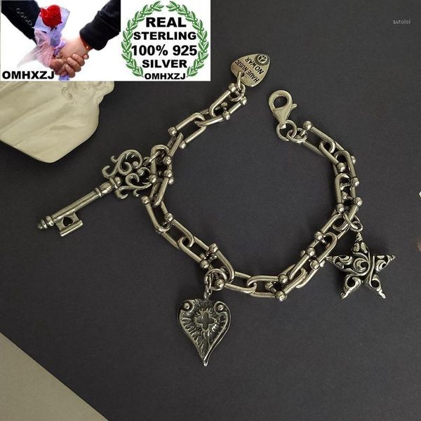 omhxzj wholesale hb101 european fashion woman girl birthday party gift vintage star heart key 100% 925 sterling silver bracelet1, Golden;silver
omhxzj wholesale hb101 european fashion woman girl birthday party gift vintage star heart key 100% 925 sterling silver bracelet1, Golden;silver