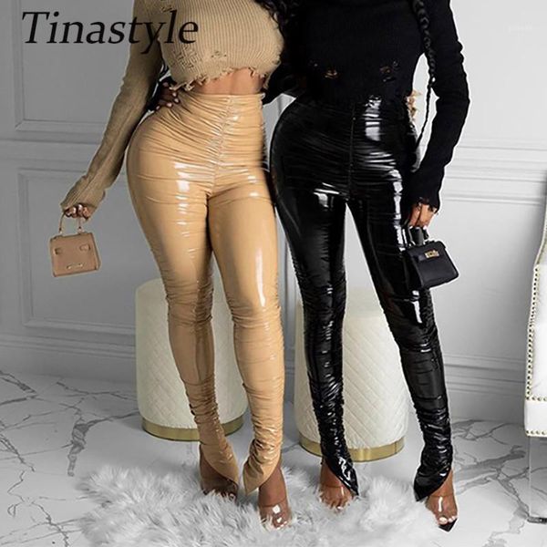 tinastyle faux pu leather high waist pants women leggings black split bodycon pencil pants skinny winter legging streetwear1, Black;white
tinastyle faux pu leather high waist pants women leggings black split bodycon pencil pants skinny winter legging streetwear1, Black;white
