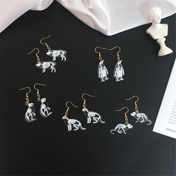 new creative transparent animal skeleton drop earring mouse rabbit penguin bird pig cat acrylic earrings for women party jewelry, Golden
new creative transparent animal skeleton drop earring mouse rabbit penguin bird pig cat acrylic earrings for women party jewelry, Golden