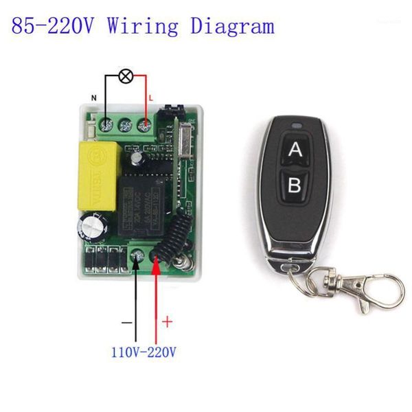 ac85v-220v 10a 1ch 1 channel rf wireless remote control light switch relay output radio receiver module transmitter 315/433mhz1
ac85v-220v 10a 1ch 1 channel rf wireless remote control light switch relay output radio receiver module transmitter 315/433mhz1