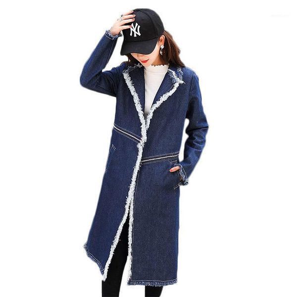 jeans long coat women 2020 spring new stitching zipper long /short denim windbreaker ladies fringe edge casual trench coat f3511, Tan;black
jeans long coat women 2020 spring new stitching zipper long /short denim windbreaker ladies fringe edge casual trench coat f3511, Tan;black