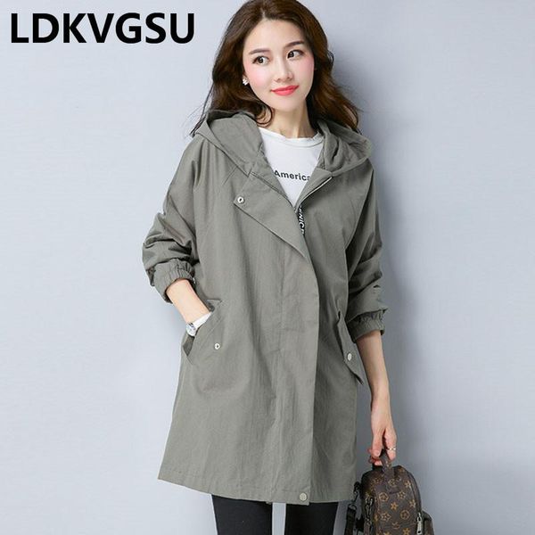 hooded drawstring slim long trench coat 2020 spring fall new women windbreaker solid zipper casual loose jaqueta feminina is895, Tan;black
hooded drawstring slim long trench coat 2020 spring fall new women windbreaker solid zipper casual loose jaqueta feminina is895, Tan;black