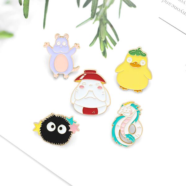 spirit world enamel pin dragon mouse duck carrot coal brooches bag lapel pin childhood cartoon movie badge jewelry gift for kids many brooch, Blue
spirit world enamel pin dragon mouse duck carrot coal brooches bag lapel pin childhood cartoon movie badge jewelry gift for kids many brooch, Blue