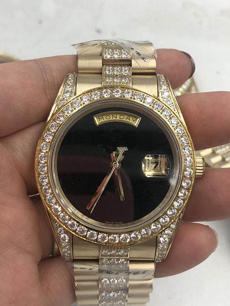 luxury automatic 2813 mechanical watch men wat erproof diamond 40mm stainlesssteel sapphire president mens watches male wristwatches, Slivery;brown
luxury automatic 2813 mechanical watch men wat erproof diamond 40mm stainlesssteel sapphire president mens watches male wristwatches, Slivery;brown