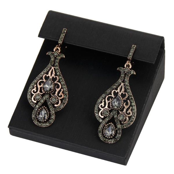 sunspicems 2021 bohemia gray crystal women drop earring antique gold color turkish wedding jewelry arabic bijoux wholesale, Silver
sunspicems 2021 bohemia gray crystal women drop earring antique gold color turkish wedding jewelry arabic bijoux wholesale, Silver