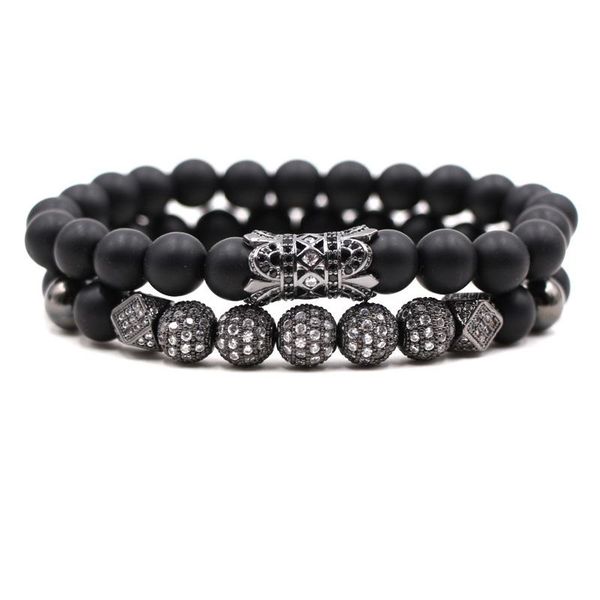 2pcs/set charm matte black 8mm natural stone bead bracelets pave cz pattern tube bracelet for men&women charm handmade jewelry
2pcs/set charm matte black 8mm natural stone bead bracelets pave cz pattern tube bracelet for men&women charm handmade jewelry