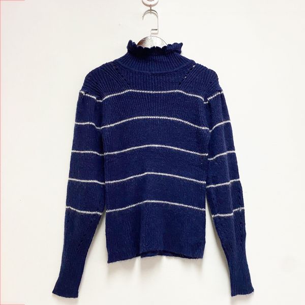 2021 new stripped hollow out navy sweaters women autumn winter long sleeve petals round neck wool pullover casual vintage jumpers bb8v, Black
2021 new stripped hollow out navy sweaters women autumn winter long sleeve petals round neck wool pullover casual vintage jumpers bb8v, Black