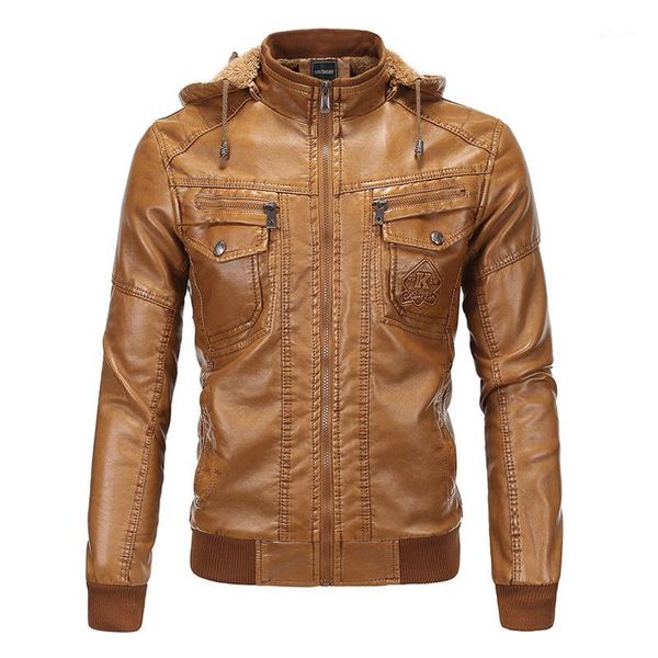 hooded leather jacket men winter leather faux fleece detachable pu faux jacket men motorcycle s-3xl1, Black
hooded leather jacket men winter leather faux fleece detachable pu faux jacket men motorcycle s-3xl1, Black