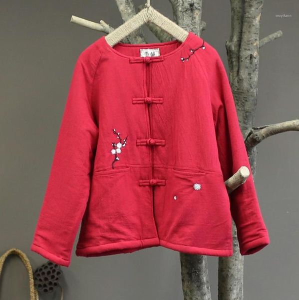 women retro fleeced retro hand-embroidered cotton linen parkas female padded coat short outerwear ladies floral embroidery1, Black
women retro fleeced retro hand-embroidered cotton linen parkas female padded coat short outerwear ladies floral embroidery1, Black