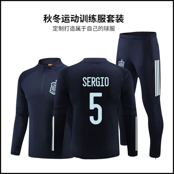 training spain football suit match long sleeve men's and women's warm sportswear, Gray
training spain football suit match long sleeve men's and women's warm sportswear, Gray