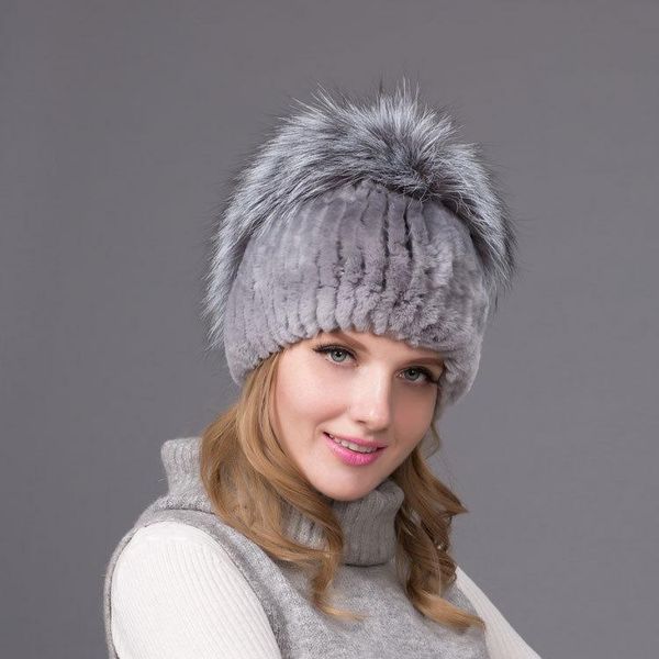 winter hats for women knitted striped hair fur cap warm rex white black fashion casual beanie, Blue;gray
winter hats for women knitted striped hair fur cap warm rex white black fashion casual beanie, Blue;gray