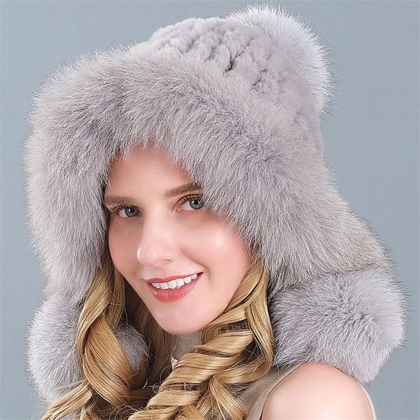 new luxury knitted real genuine fox fur hats women beanies solid rex rabbit fur caps winter lady party fashion fur hat skullies 201215, Blue;gray
new luxury knitted real genuine fox fur hats women beanies solid rex rabbit fur caps winter lady party fashion fur hat skullies 201215, Blue;gray