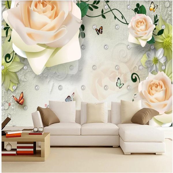 beautiful rose flower trend rose flower fresh tv background wall mural 3d customized wallpaper
beautiful rose flower trend rose flower fresh tv background wall mural 3d customized wallpaper