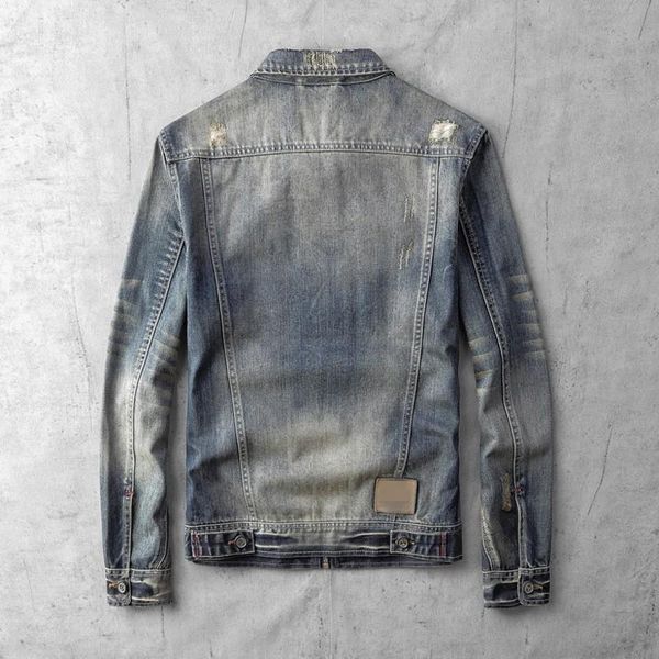 korean fashion hole ripped pockets mens denim jackets long sleeve slim fit zipper 100% cotton male outerwear coats plus size, Black;brown
korean fashion hole ripped pockets mens denim jackets long sleeve slim fit zipper 100% cotton male outerwear coats plus size, Black;brown