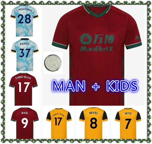 men + kids kits 2020 2021 raul wolves soccer jerseys 20-21 coady campana podence diogo neves soccer shirt j.moutinho adama football shirt, Black;yellow
men + kids kits 2020 2021 raul wolves soccer jerseys 20-21 coady campana podence diogo neves soccer shirt j.moutinho adama football shirt, Black;yellow