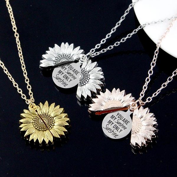 You Are My Sunshine Sunflower Necklaces For Women Long Chain Sun Flower Female Pendant Necklace Jewelry, Silver
You Are My Sunshine Sunflower Necklaces For Women Long Chain Sun Flower Female Pendant Necklace Jewelry, Silver
