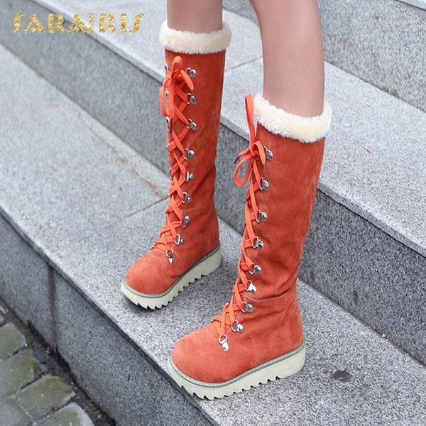 boots sarairis 2021 arrivals platform non-slip warm winter woman shoes shoelaces leisure comfy plush boot ladies1, Black 
boots sarairis 2021 arrivals platform non-slip warm winter woman shoes shoelaces leisure comfy plush boot ladies1, Black