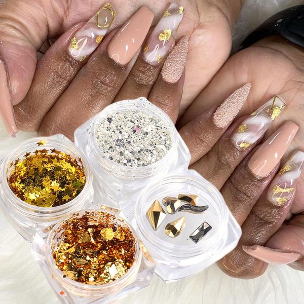 1set gold aluminum foil nail art glitter abalone slice mirror polishing star flake acrylic powder diy sequins accessories le1879, Silver;gold
1set gold aluminum foil nail art glitter abalone slice mirror polishing star flake acrylic powder diy sequins accessories le1879, Silver;gold