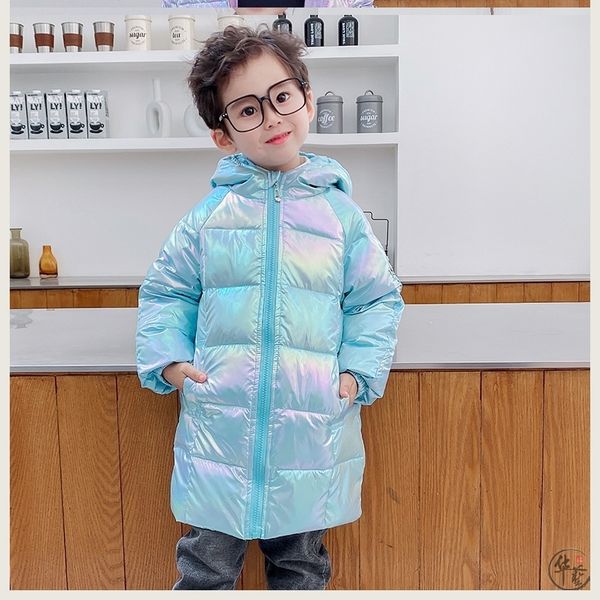 girl's coat winter thickened medium long new style children's with plush cotton padded jacket and, Blue;gray
girl's coat winter thickened medium long new style children's with plush cotton padded jacket and, Blue;gray