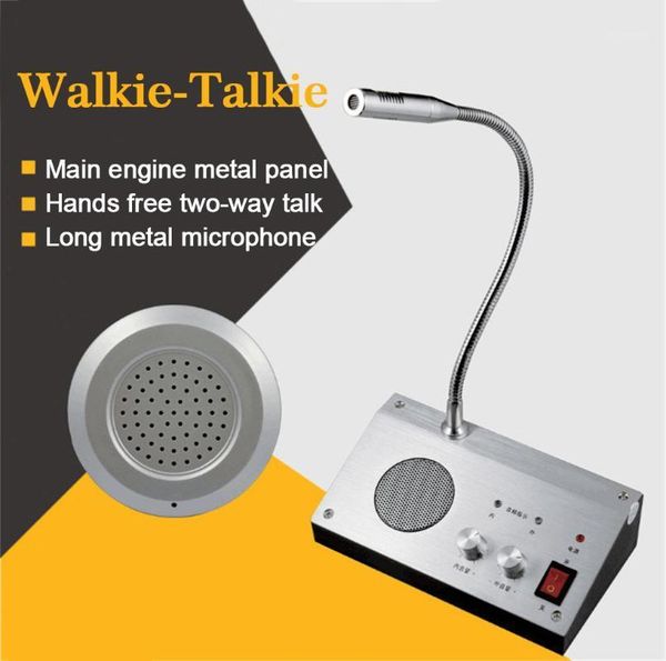 dual-way talk walkie talkie through window glass counter intercom for 9908 station office bank operation good performance g31
dual-way talk walkie talkie through window glass counter intercom for 9908 station office bank operation good performance g31