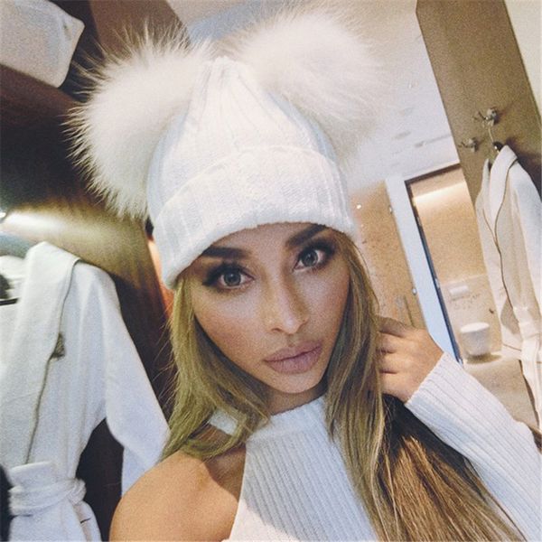 2020 knitted hat hats lady's knitted woollen hat double wool ball hat fashion fur cap in 6 colours, Yellow
2020 knitted hat hats lady's knitted woollen hat double wool ball hat fashion fur cap in 6 colours, Yellow