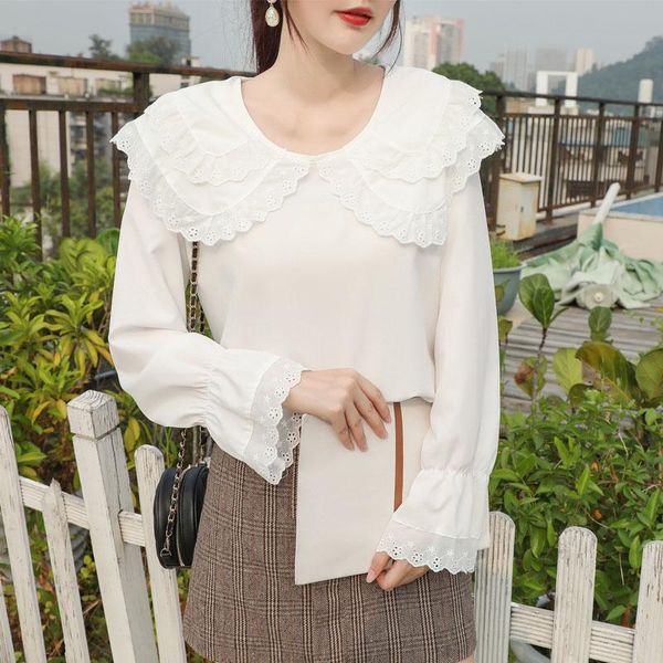 women's blouses & shirts double layers ruffles baby doll blouse white women shirt pullover flare sleeve lace princess chemise femme cam
women's blouses & shirts double layers ruffles baby doll blouse white women shirt pullover flare sleeve lace princess chemise femme cam