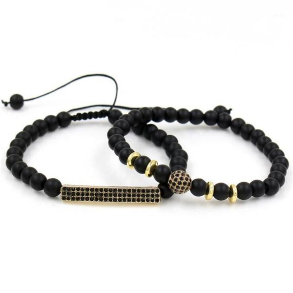 fashion 2pcs/set frosted beaded bracelet natural crystal charm men's bracelet european punk men's jewelry1, Black
fashion 2pcs/set frosted beaded bracelet natural crystal charm men's bracelet european punk men's jewelry1, Black