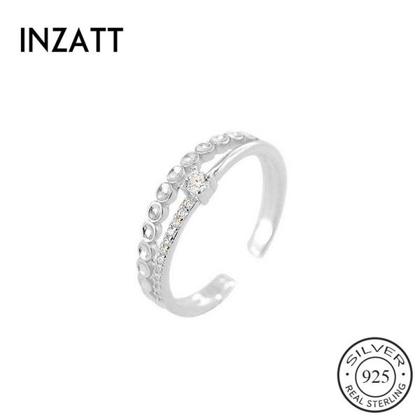 cluster rings inzareal 925 sterling silver zircon round adjustable ring for fashion woman party cute fine jewelry minimalist accessories, Golden;silver
cluster rings inzareal 925 sterling silver zircon round adjustable ring for fashion woman party cute fine jewelry minimalist accessories, Golden;silver