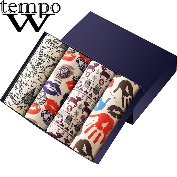 wtempo brand 4 piece/lot male underwear print boxers homme comfortable underpants soft breathable panties for men y200415, Black;white
wtempo brand 4 piece/lot male underwear print boxers homme comfortable underpants soft breathable panties for men y200415, Black;white