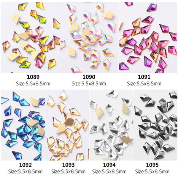 nail art decorations 10pcs/bag rhinestones diamond shape flat back rainbow colors glass drill for 3d manicure decoration, Silver;gold
nail art decorations 10pcs/bag rhinestones diamond shape flat back rainbow colors glass drill for 3d manicure decoration, Silver;gold