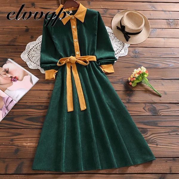 casual dresses women green retro autumn winter female corduroy vintage patchwork midi office lady chic elegant vestidos lu1830, Black;gray
casual dresses women green retro autumn winter female corduroy vintage patchwork midi office lady chic elegant vestidos lu1830, Black;gray