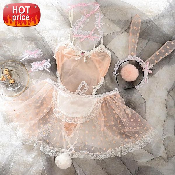 women's pink lingerie bunny maid transparent set kawaii cosplay rabbit ears tail apron lingerie underwear suit dress #tm5m, Black;white
women's pink lingerie bunny maid transparent set kawaii cosplay rabbit ears tail apron lingerie underwear suit dress #tm5m, Black;white