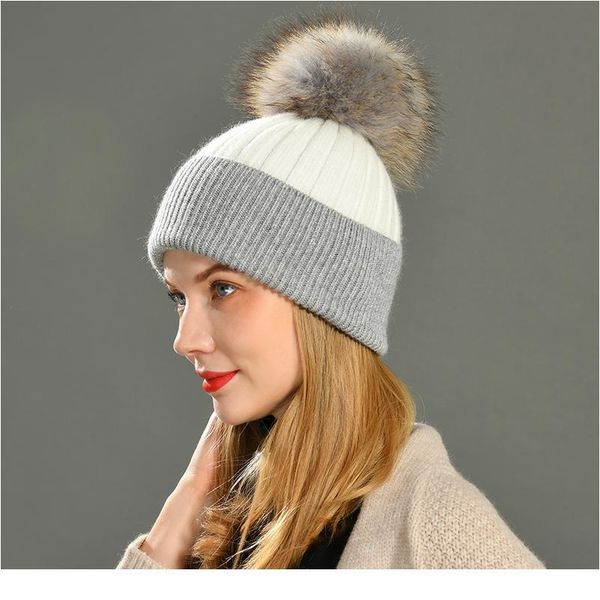 women winter fur ball cap cashmere hats beanie cap woman female warm rabbit fur blend knitted fur ponpon jllpfl, White
women winter fur ball cap cashmere hats beanie cap woman female warm rabbit fur blend knitted fur ponpon jllpfl, White