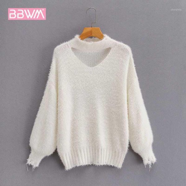 white v-neck mohair fashion knit women's sweater korean style long sleeve pullover harajuku hcic female sweater 1, White;black
white v-neck mohair fashion knit women's sweater korean style long sleeve pullover harajuku hcic female sweater 1, White;black