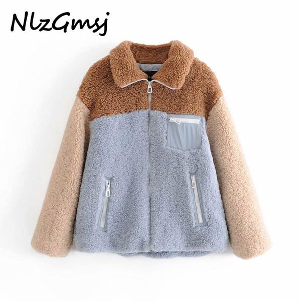 nlzgmsj faux fur coat casual turn down collar jacket women long sleeve solid color stitching pocket decorative jacket, Black
nlzgmsj faux fur coat casual turn down collar jacket women long sleeve solid color stitching pocket decorative jacket, Black