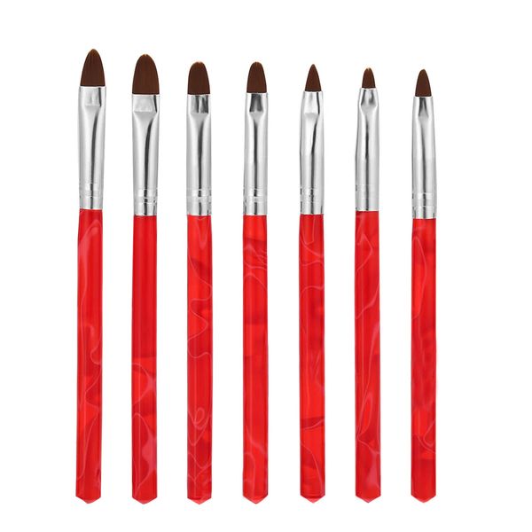 7pcs professional uv gel brush set nail art painting brush pen set nail sculpturing pen kit diy nail tools nylon brush hair red, Yellow
7pcs professional uv gel brush set nail art painting brush pen set nail sculpturing pen kit diy nail tools nylon brush hair red, Yellow