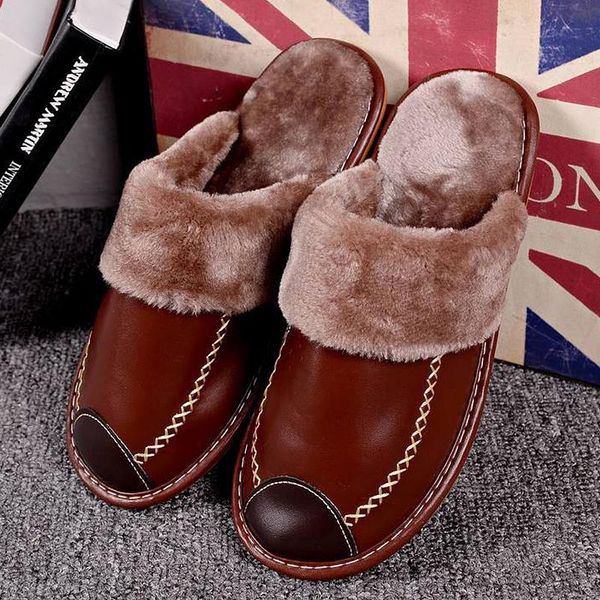 women slipper for home winter leather slippers woman indoor couples short plush warm non-slip waterproof fur slippers large size, Black
women slipper for home winter leather slippers woman indoor couples short plush warm non-slip waterproof fur slippers large size, Black