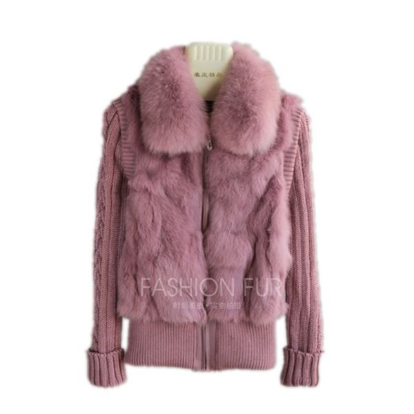 qiuchen brand new natural rabbit fur jacket with real fox fur collar real rabbit fur coat in stock 201120, Black
qiuchen brand new natural rabbit fur jacket with real fox fur collar real rabbit fur coat in stock 201120, Black