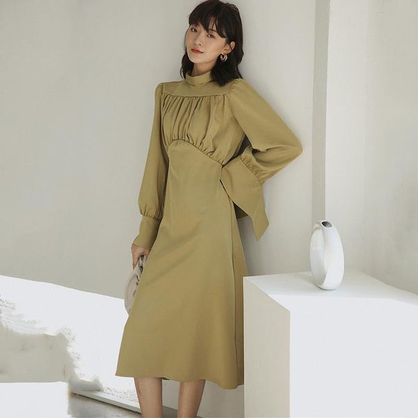 casual dresses fashion khaki long sleeve stand collar ribbon pleated waist loose woman dress sweet simple tide autumn tv977, Black;gray
casual dresses fashion khaki long sleeve stand collar ribbon pleated waist loose woman dress sweet simple tide autumn tv977, Black;gray