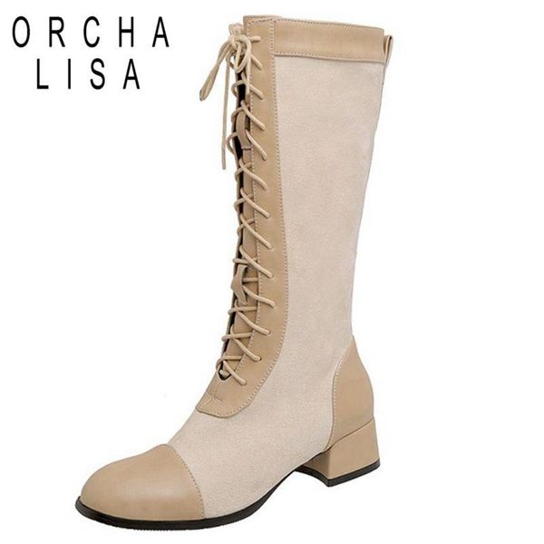 boots orcha lisa women knee round toe 5.5cm 4cm square heels lace-up patchwork fur stylish big size 32-48 casual c2168, Black
boots orcha lisa women knee round toe 5.5cm 4cm square heels lace-up patchwork fur stylish big size 32-48 casual c2168, Black