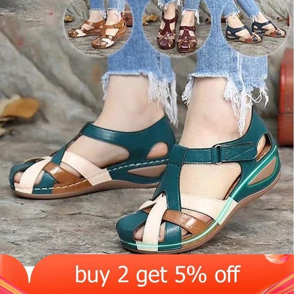 women sandals wedges vintage embroidery shoes woman casual ladies round toe buckle strap sewing 2021 summer sandals female roman1, Black
women sandals wedges vintage embroidery shoes woman casual ladies round toe buckle strap sewing 2021 summer sandals female roman1, Black