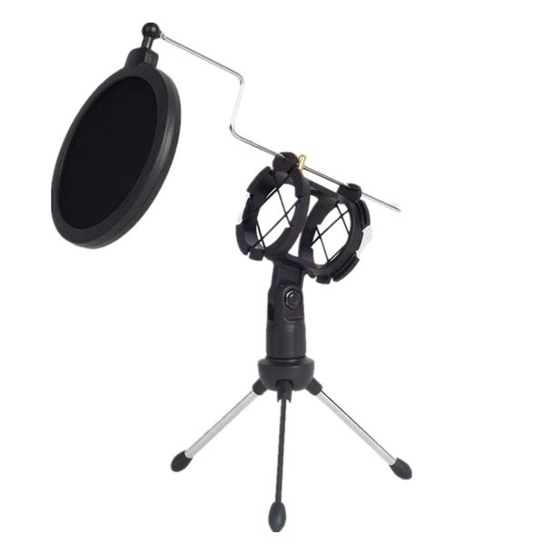 deskadjustable pop filter clip tripod folding karaoke microphone stand windscreen mask shield pc recording mic holder clamp
deskadjustable pop filter clip tripod folding karaoke microphone stand windscreen mask shield pc recording mic holder clamp