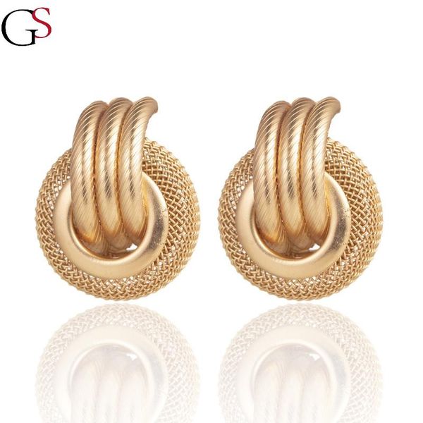 hoop & huggie gs multi-layer metal mesh earrings round personality female latest bohemia brincos for women jewelry accessories, Golden;silver
hoop & huggie gs multi-layer metal mesh earrings round personality female latest bohemia brincos for women jewelry accessories, Golden;silver