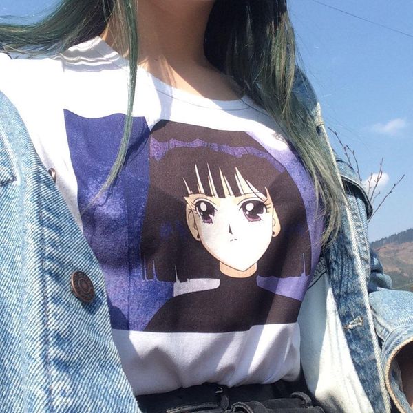 kawaii t shirt women summer new harajuku t-shirt print sailor moon casual loose short sleeve plus size tee shirt femme, White
kawaii t shirt women summer new harajuku t-shirt print sailor moon casual loose short sleeve plus size tee shirt femme, White