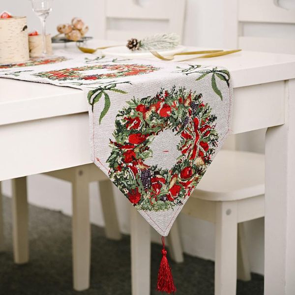 creative christmas table cloth knitted cloth table runner christmas flag home party decorative santa home decoration 180*35cm
creative christmas table cloth knitted cloth table runner christmas flag home party decorative santa home decoration 180*35cm