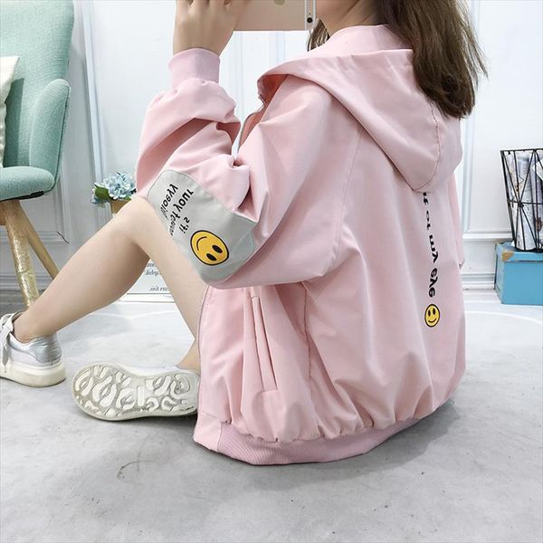 brand women hooded jacket 2019 autumn fashion print preppy stysle windbreaker plus size xl korean kawaii loose jackets, Black;brown
brand women hooded jacket 2019 autumn fashion print preppy stysle windbreaker plus size xl korean kawaii loose jackets, Black;brown